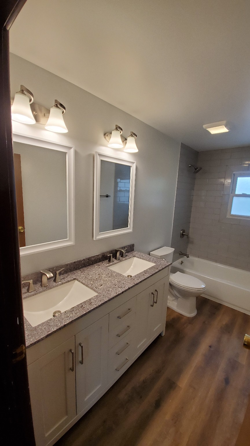 New bathroom double vanity